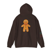 Gingerbread Holiday Hoodie — Scenic Quote Front & Festive Back