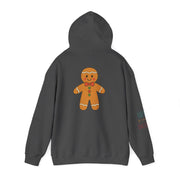 Gingerbread Holiday Hoodie — Scenic Quote Front & Festive Back