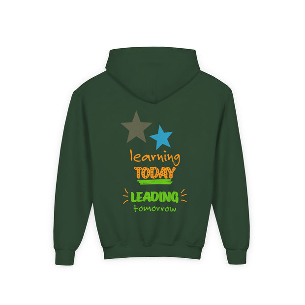 Youth Hoodie — “Believe You Can” Motivational School Spirit Pullover (Learning Today Leading Tomorrow)