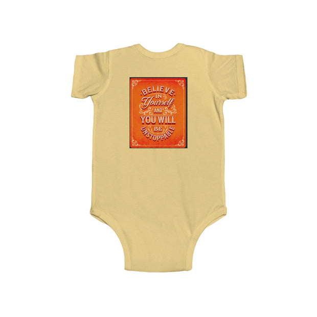Infant Bodysuit — Inspirational 'Don't Wait for Opportunity, Create It' & 'Believe in Yourself' Baby One-Piece