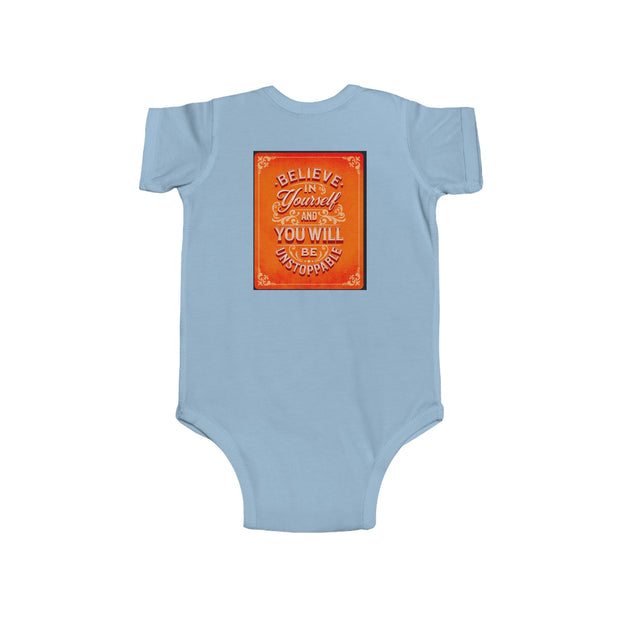 Infant Bodysuit — Inspirational 'Don't Wait for Opportunity, Create It' & 'Believe in Yourself' Baby One-Piece