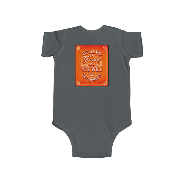 Infant Bodysuit — Inspirational 'Don't Wait for Opportunity, Create It' & 'Believe in Yourself' Baby One-Piece