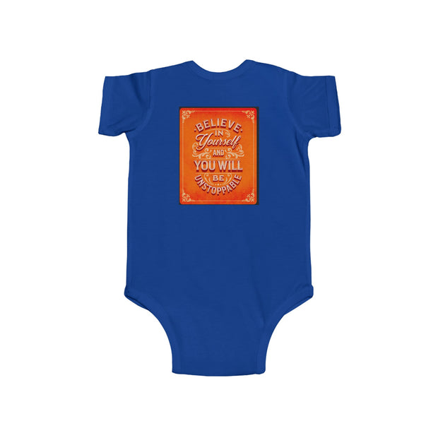 Infant Bodysuit — Inspirational 'Don't Wait for Opportunity, Create It' & 'Believe in Yourself' Baby One-Piece