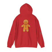 Gingerbread Holiday Hoodie — Scenic Quote Front & Festive Back
