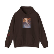 Gingerbread Holiday Hoodie — Scenic Quote Front & Festive Back