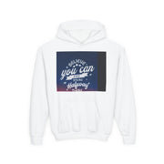 Youth Hoodie — “Believe You Can” Motivational School Spirit Pullover (Learning Today Leading Tomorrow)