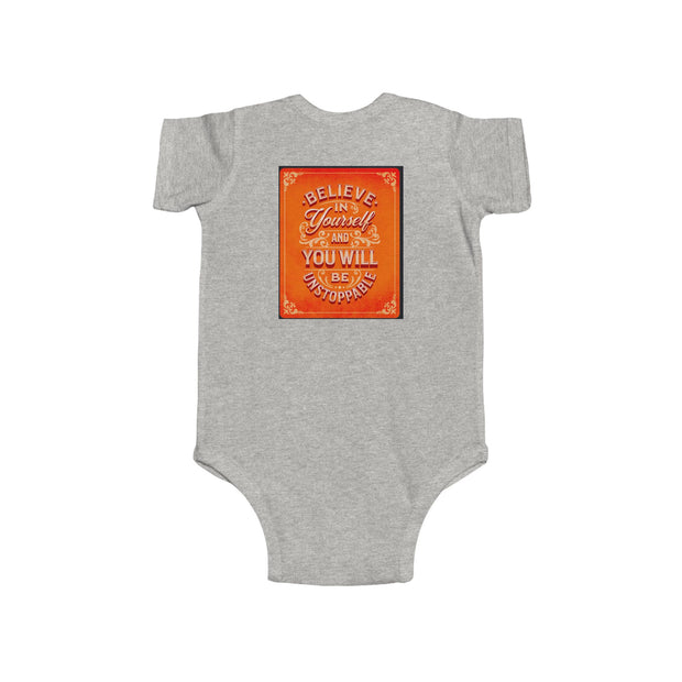 Infant Bodysuit — Inspirational 'Don't Wait for Opportunity, Create It' & 'Believe in Yourself' Baby One-Piece