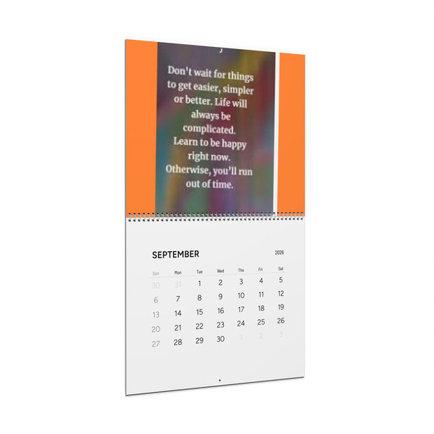 Inspirational Wall Calendars 2026 - Uplifting and Positive Design