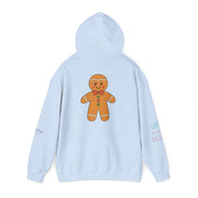 Gingerbread Holiday Hoodie — Scenic Quote Front & Festive Back