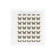 Vintage Butterfly Pattern Kiss-Cut Sticker Sheet — Brown Moth Decal Pack