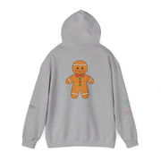 Gingerbread Holiday Hoodie — Scenic Quote Front & Festive Back