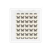 Vintage Butterfly Pattern Kiss-Cut Sticker Sheet — Brown Moth Decal Pack
