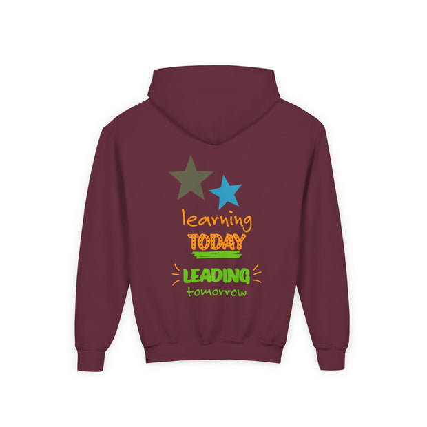 Youth Hoodie — “Believe You Can” Motivational School Spirit Pullover (Learning Today Leading Tomorrow)