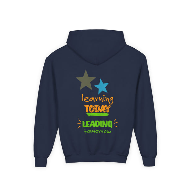Youth Hoodie — “Believe You Can” Motivational School Spirit Pullover (Learning Today Leading Tomorrow)