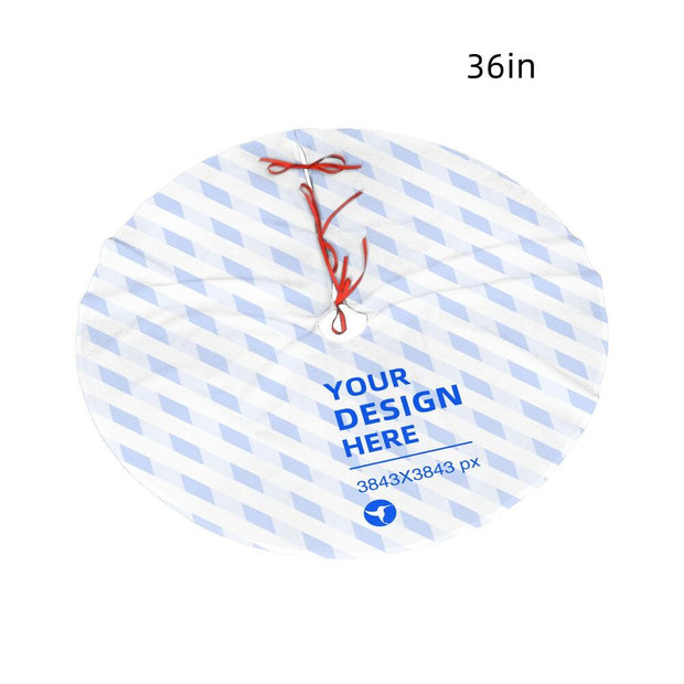 Durable Flannel Christmas Decor Plush Tree Skirt